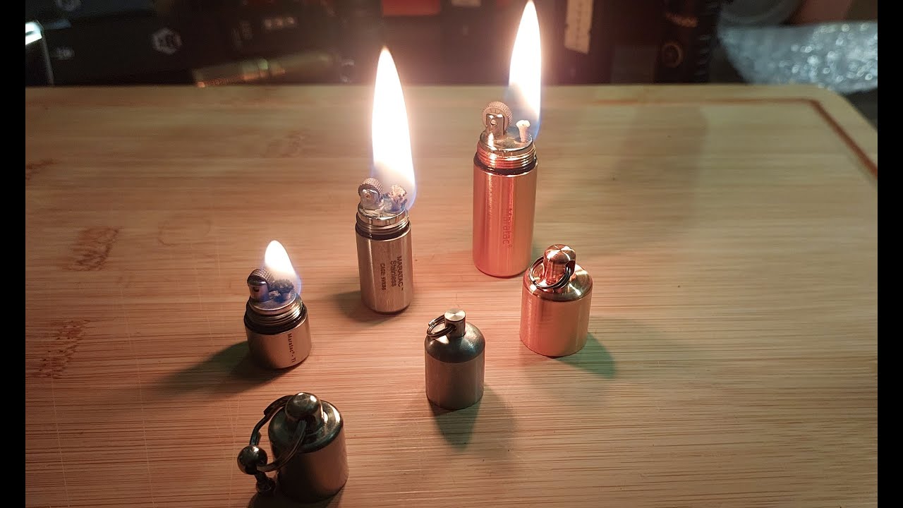 Best lighters for camping, bushcraft and survival  - Split Pea and Peanut lighters from Maratac!