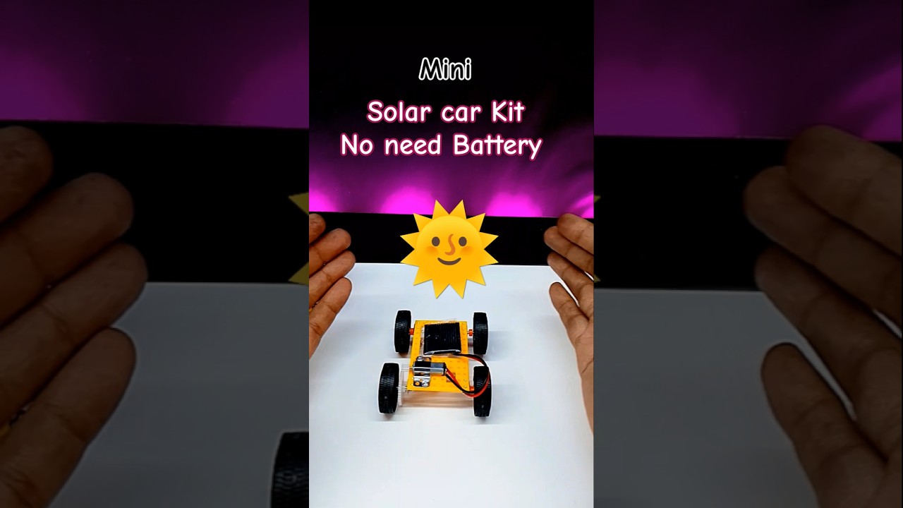 Mini science project kit for making Solar car 