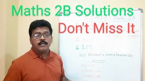 Good News for TS Inter Students... Maths 2B Solutions... Don