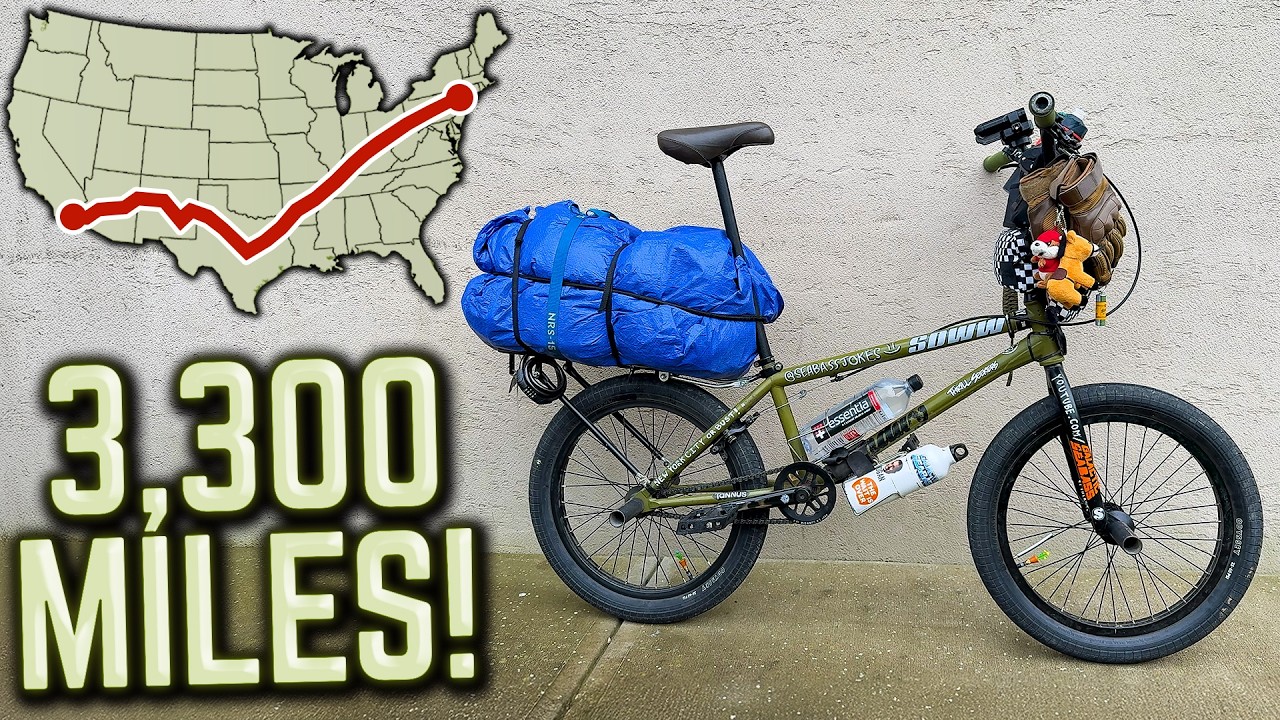 Bike Rode Only THIS BMX Bike Rode 3,300 Miles Across America! - YouTube