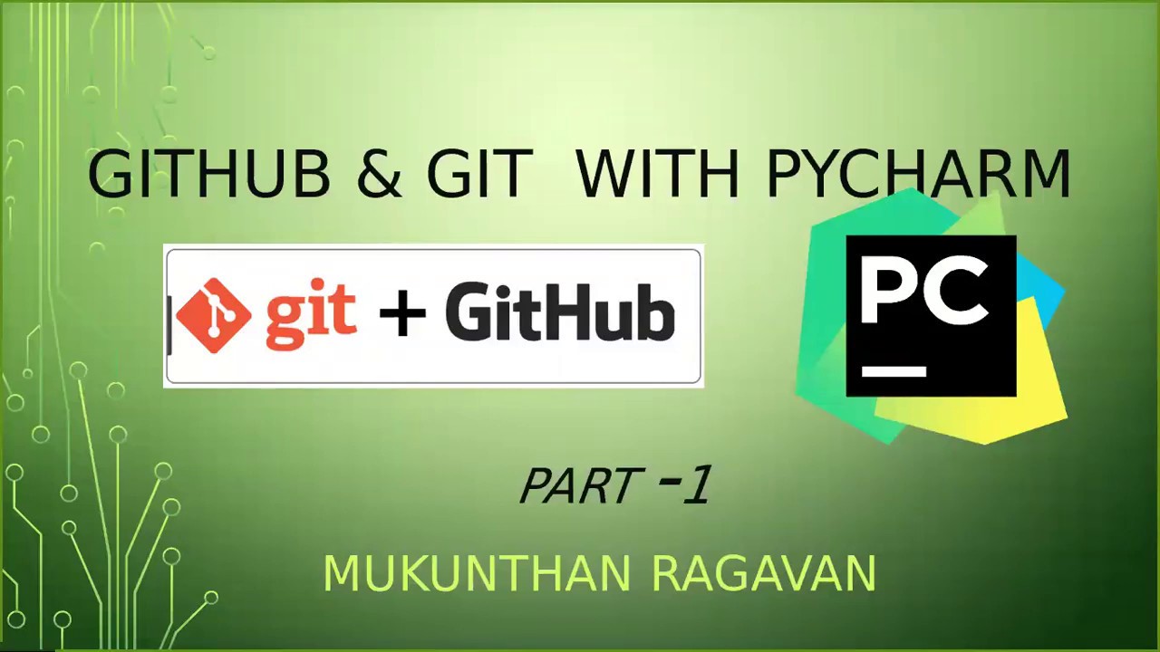 GIT - GITHUB - Pycharm Part -1 - YouTube