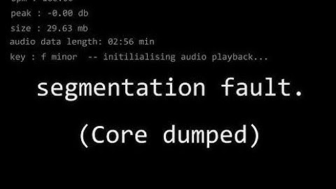 segmentation fault in C/C++