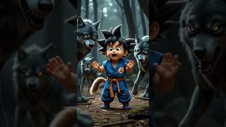 Vegeta Rescues Baby Goku From Ferocious Wolves In Dragon Ball Z
