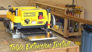Dewalt Extension Table Install