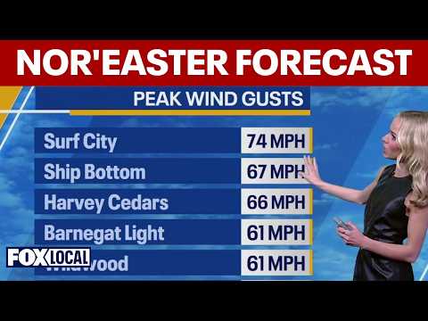 Powerful nor'easter brings 74 mph wind gusts, flooding