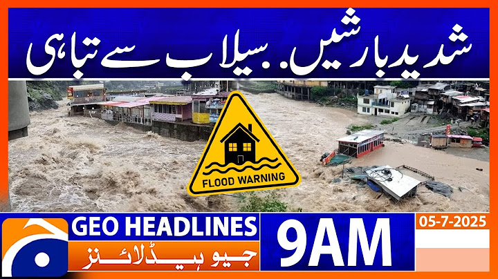 Heavy Rain | Flood Warning - Headlines Geo News 9 AM (5 July 2025)