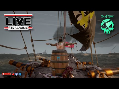 Sea of Thieves - კაცი გადმოხტა ცეცხლებს ისვრის ყველაფერი გასაგებია :))
