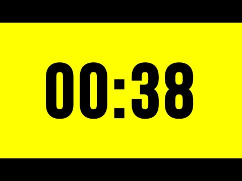 38 Second Timer Countdown No Music With Alarm