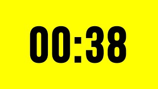 38 Second Timer Countdown No Music With Alarm