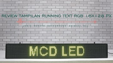 RUNNING TEXT P10 OUTDOOR FULL COLOR 16X128 REVIEW