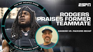 Davante Adams is ALWAYS open! - Aaron Rodgers on his former teammate 🙌  | The Pat McAfee Show
