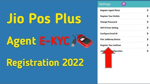 Jio pos plus agent ekyc | Jio Pos Plus Register E-KYC |