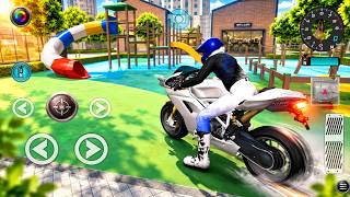 🔥 Brand New White Super Bike Stunt Challenge! 😱 | 3D Driving Class Gameplay 2026 | Bike Racing Game screenshot 5