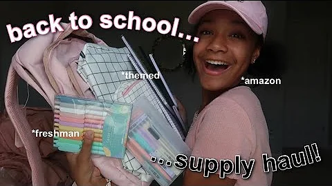 Back To School Supply Haul as a Freshman! | Mariah...