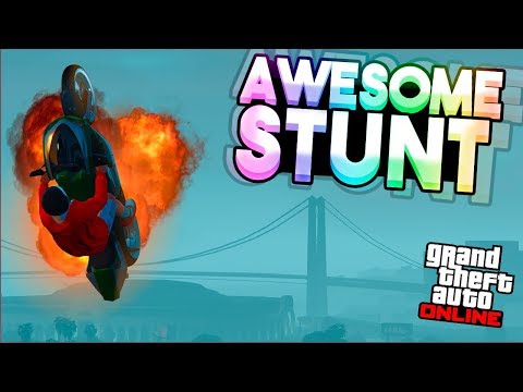 AN EPIC STUNT!! | LONG SLIDE in GTA 5 | GTA V Online | pabloskyto13