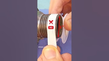 Remember this Tip of experienced Plumbers! How to use teflon tape on large diameter pipes? #shorts