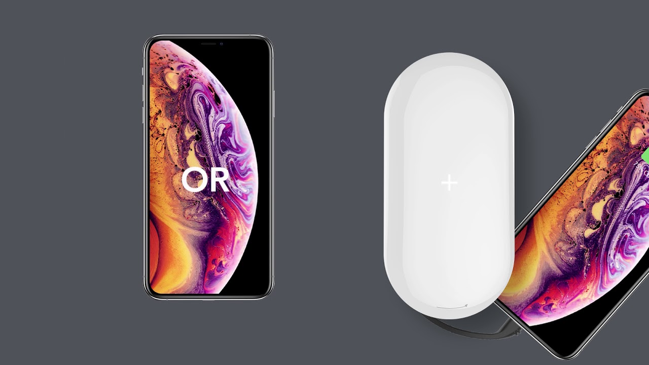 MIPOW Power Cube X2 - First Qi wireless charger with built-in cable for iPhone & AirPods