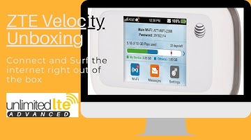 ZTE Velocity Unboxing  From Unlimited LTE Advanced