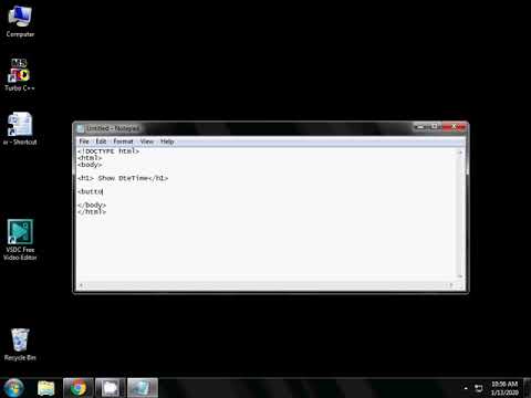 simple show date by button click using JavaScript