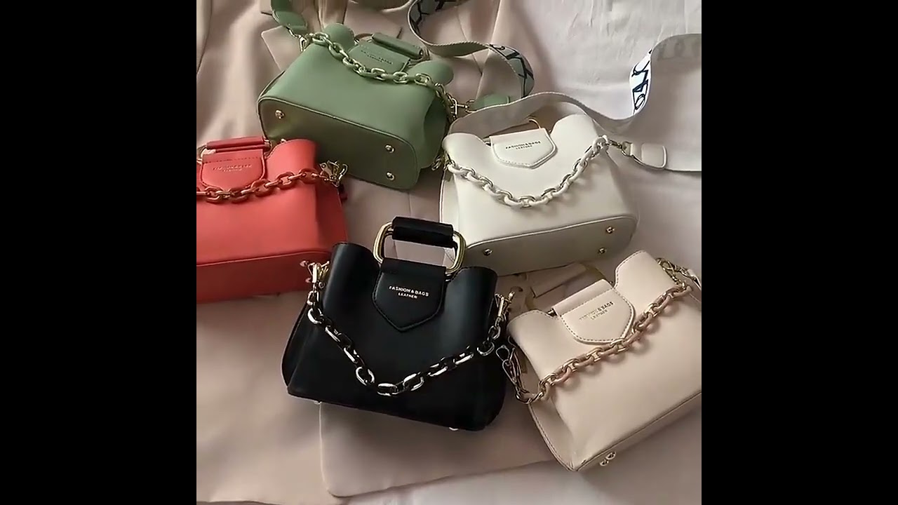 Elegante Bolso Mano Correa Ancha Cómoda Asa Superior Dorada