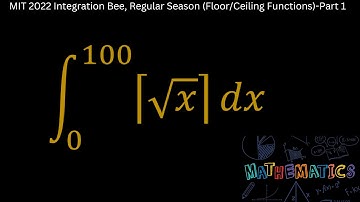 MIT 2022 Integration Bee, Regular Season (Floor Functions)-Part 1