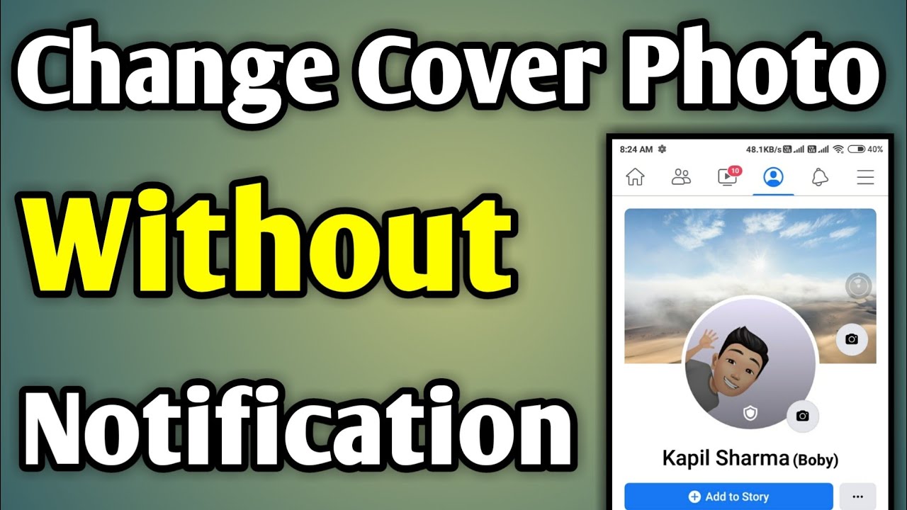 Change Fb Cover Photo Without Notifying Anyone Without Notification