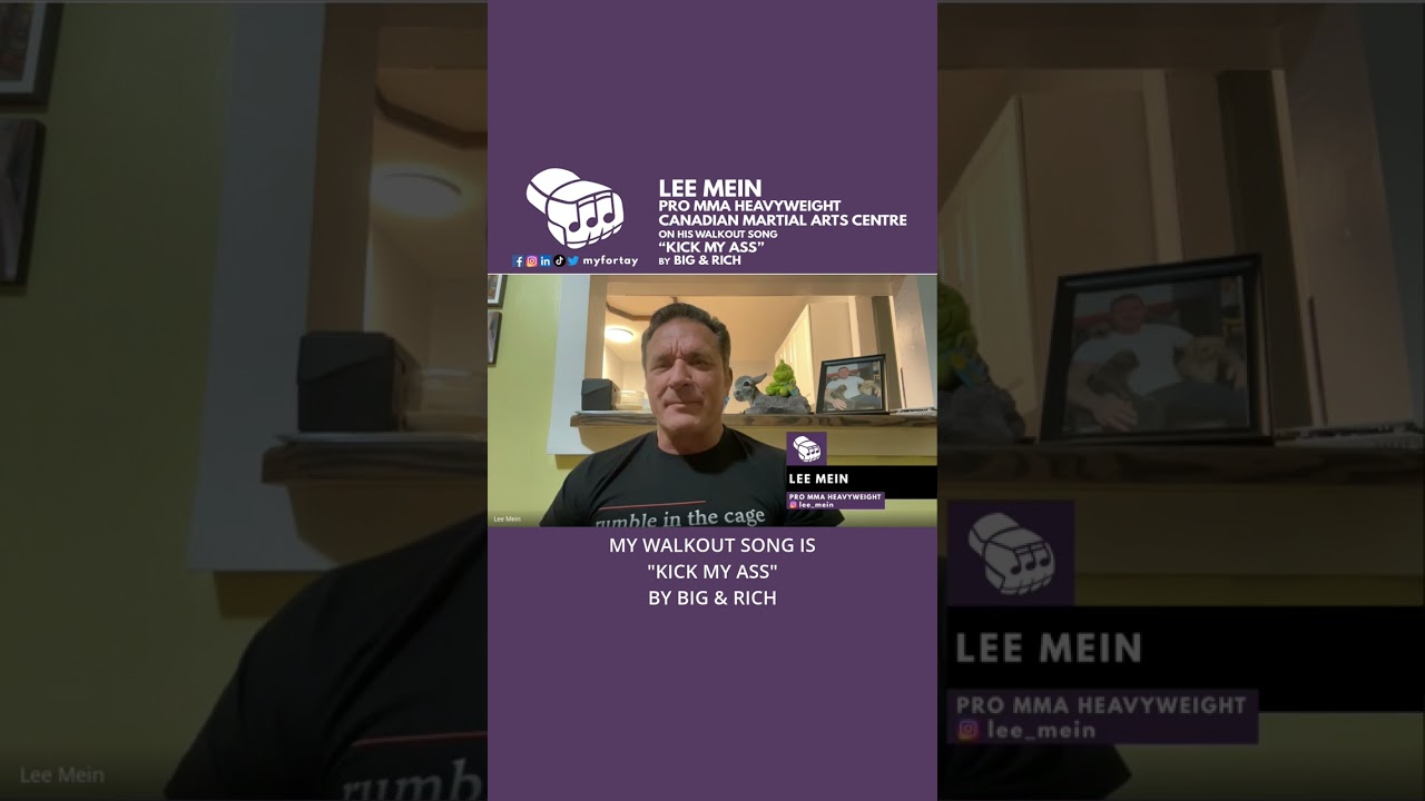 🇨🇦👊🎵🎶 RITC Pro MMA HW Lee Mein on his walkout song "Kick My Ass" by Big & Rich 