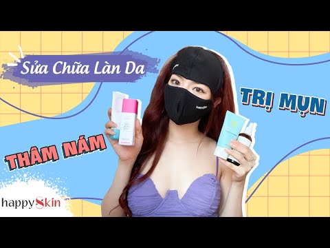 Dưỡng da tăng cường khi cách ly xã hội | VITAMIN C +RETINOL +AHA +BHA NỒNG ĐỘ CAO😱😬 | HAPPY SKIN