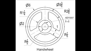 AutoCAD tutorials # 2 Handwheel