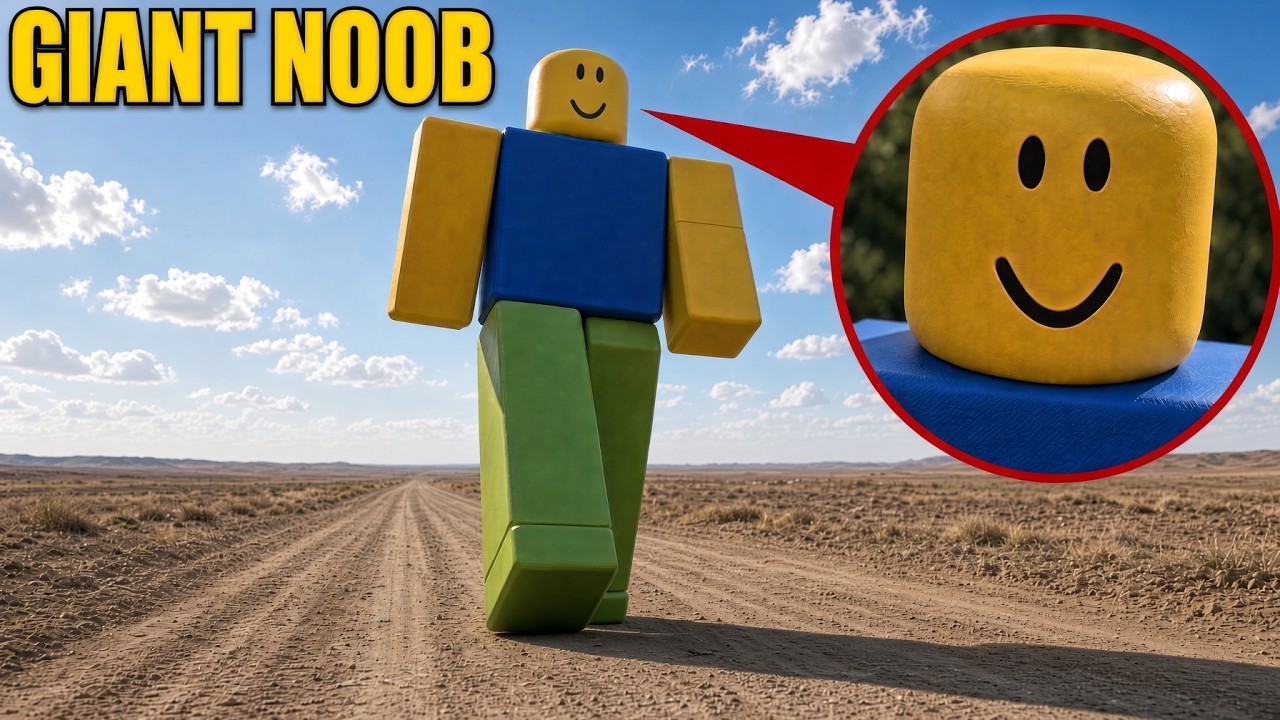 If you ever see the GIANT NOOB walking toward you... RUNAWAY FAST! (He never stops)