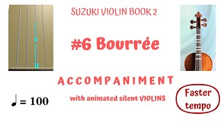 🕺💃BOURRÉE by 𝓗𝓪𝓷𝓭𝓮𝓵🤴🏼💞👸🏻Suzuki Violin Book 2-6.FASTER.Silent VIOLINs 🔢🎻w/piano 🎹 Accomp.*𝓦𝓮𝓭 𝓙𝓸𝓵𝓵𝔂🔺🌞