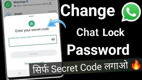How to change whatsapp chat lock password  | Whatsapp chat lock password change kaise kare