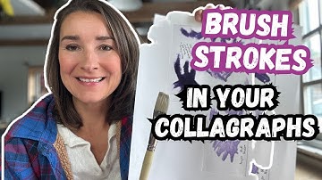 How To Achieve Brush Strokes In Collagraphs 🖌️
