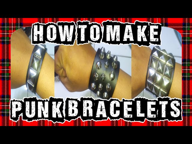 DIY leatherwork punk bracelet : r/punkfashion