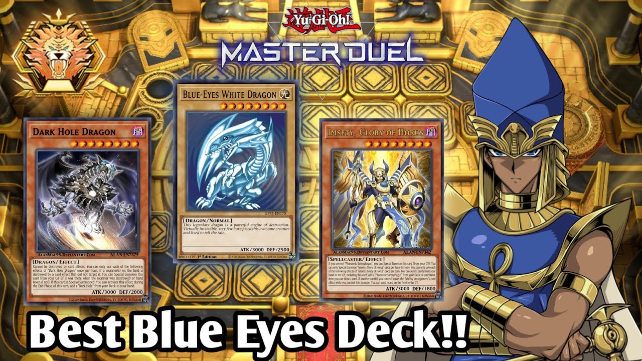 Best Blue Eyes Deck!! Feat. Dark Hole Dragon and Horus Cards YuGi