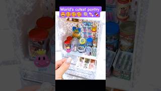 Organizing My Tiny Japanese Snack Cupboard 🍡✨ | Mini ASMR Restock* #asmr #miniature #snacks #candy