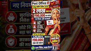 Post Office Saving Scheme 2026 | ₹2 लाख जमा पर ₹90,000 तक ब्याज? नए नियम, पूरी जानकारी | India Post