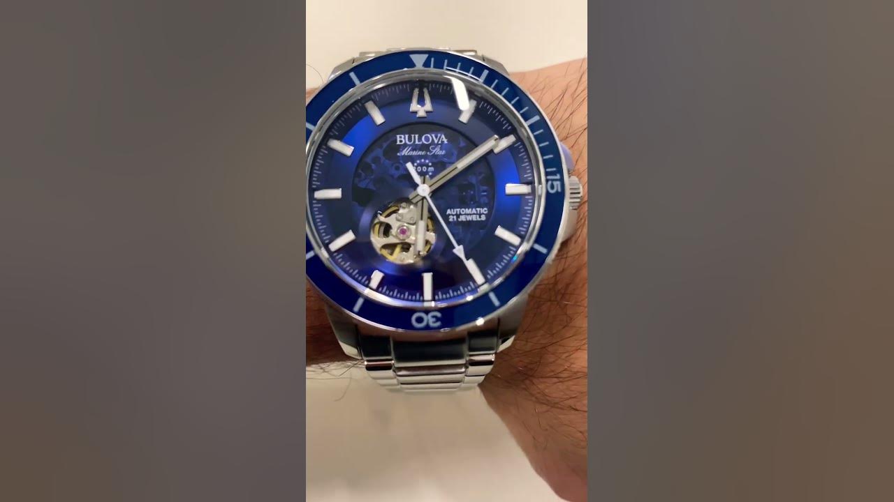 BULOVA MARINE STAR AUTOMATIC 96A289 - YouTube