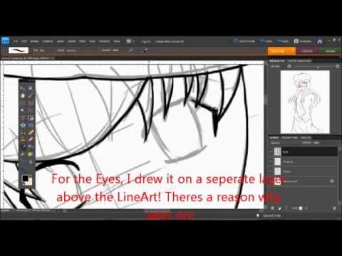 Anime Tutorial Drawing And Coloring Photoshop Elements 8 0 Wacom Bamboo Tablet Youtube