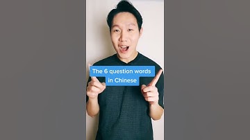 6 QUESTION WORDS in Chinese Mandarin that you need to know! YouTube #Shorts