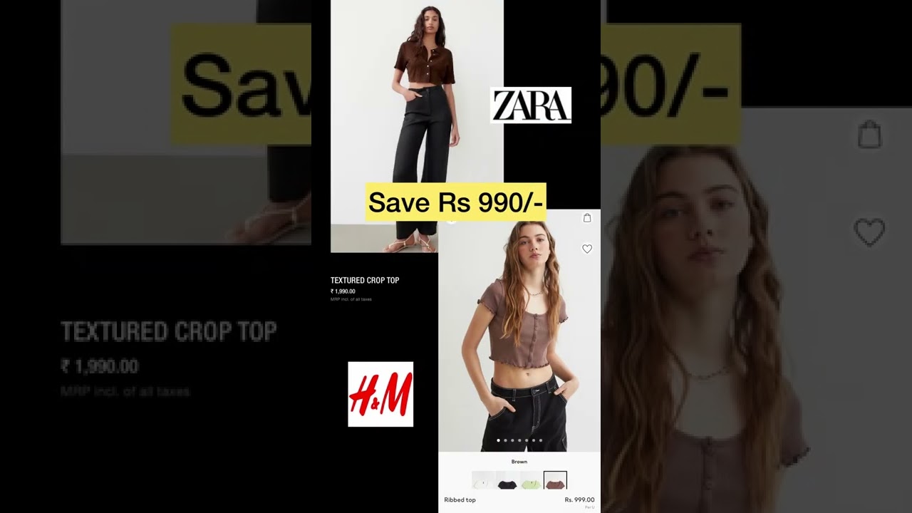 Zara Crop top dupes from H&M!! 