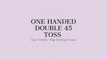 One Handed Double 45 - How To