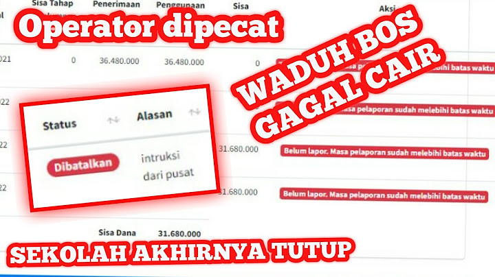 Panduan bos online di dapodik 2022