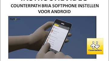 Counterpath Bria softphone aanmelden op de hosted voip centrale van Rightcom