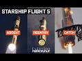 Starship Launch and Booster Catch Super Cut #ift5