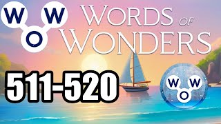 WOW Words of Wonders 511 512 513 514 515 516 517 518 519 520