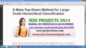 A Meta Top Down Method for Large Scale Hierarchical Classification