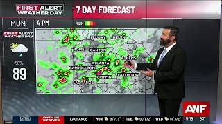 First Alert Weather Day: Storms Return Monday