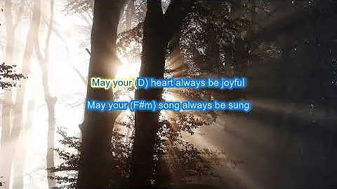 Forever Young Bob Dylan play along with scrolling guitar chords and lyrics