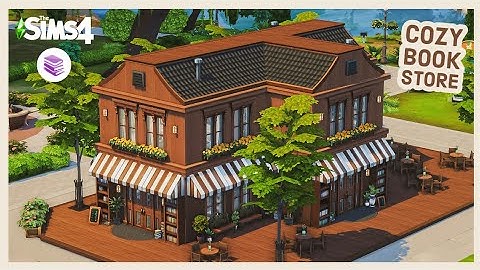 Cozy Bookstore Library 📚 The Sims 4 Speed Build |  One Pack: Book Nook Kit | No CC